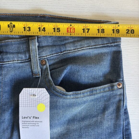 NWT Levi's Flex 511 Slim Fit Jeans Stretch Men's 38X30 Medium Wash Sustainable - Picture 10 of 13